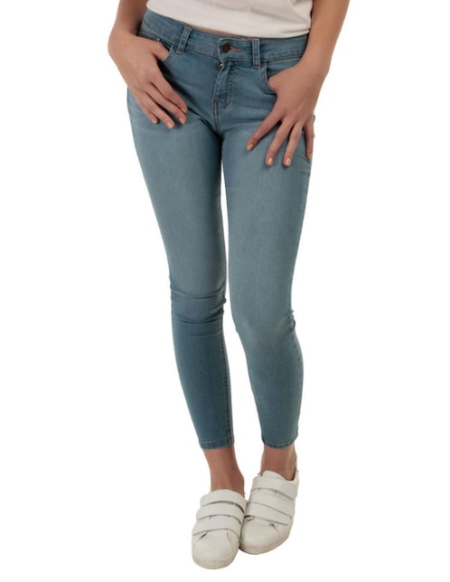 Jeans skinny 365 Essential lavado bitono corte cadera para mujer