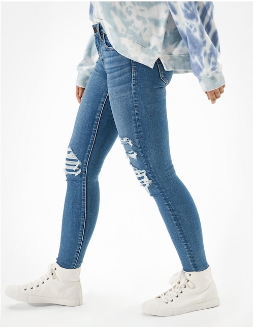 Jeans jegging skinny American Eagle Jegging claro para mujer en Liverpool