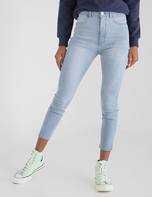 Jeans skinny That's It lavado claro corte cintura alta para mujer en  Liverpool