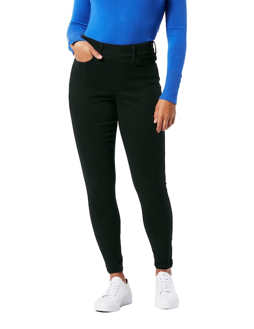 Jeans skinny Denizen lavado obscuro corte cadera para mujer