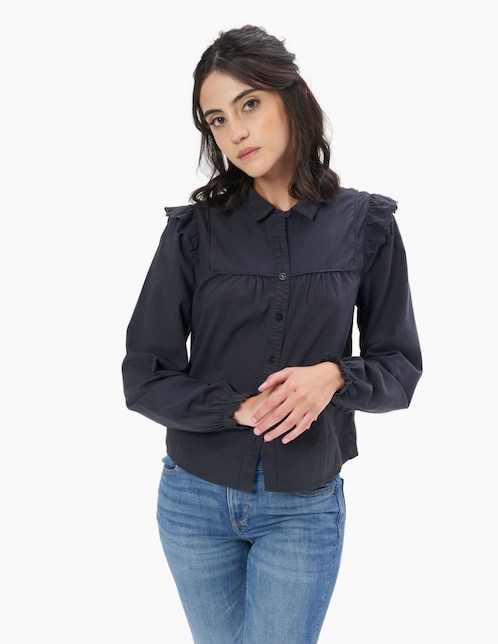Blusa manga larga para mujer