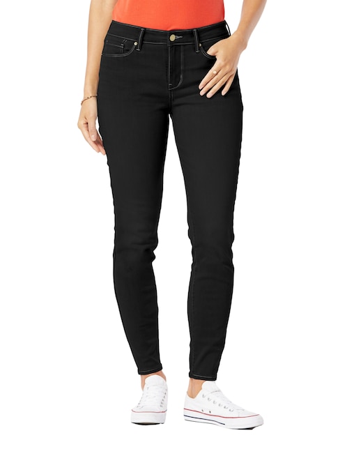 Jeans skinny Denizen Mid-rise corte cintura para mujer