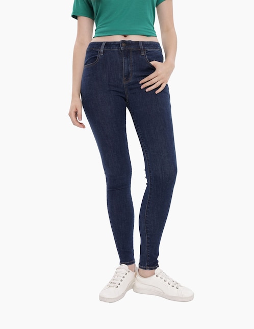 Jeans skinny American Eagle corte cintura para mujer