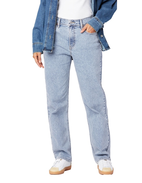Jeans straight Denizen Vint 90s Loose corte cintura alta para mujer