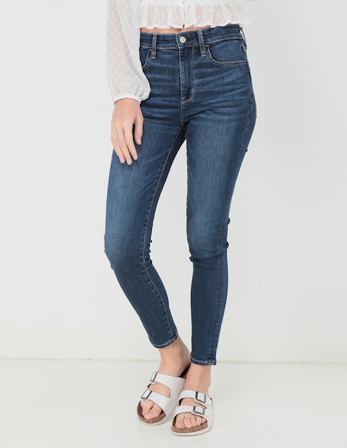 Jeans skinny American Eagle corte cintura para mujer