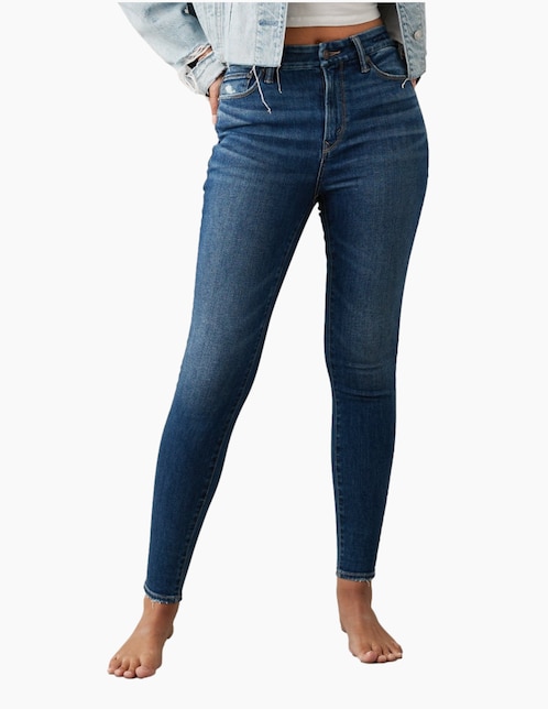 Jeans skinny American Eagle corte cintura alta para mujer