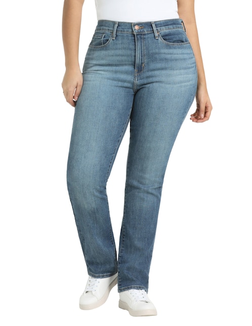 Jeans straight Denizen corte cintura alta para mujer