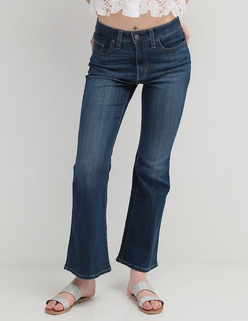Jeans campana a la cintura para mujer 1