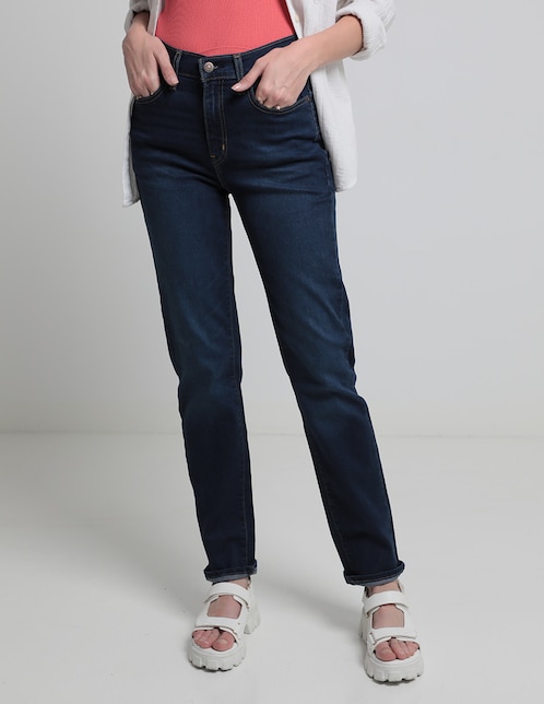 Jeans straight para mujer 1