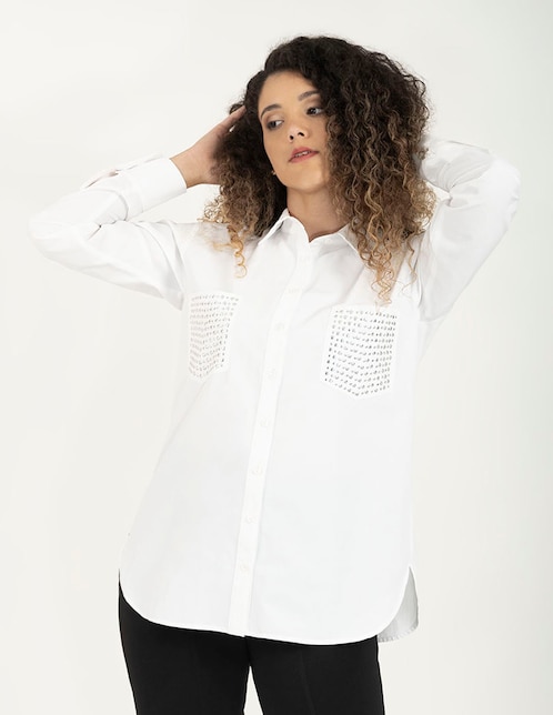 Blusa Salsa manga larga para mujer