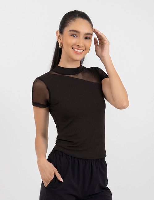 Blusa Salsa manga corta para mujer