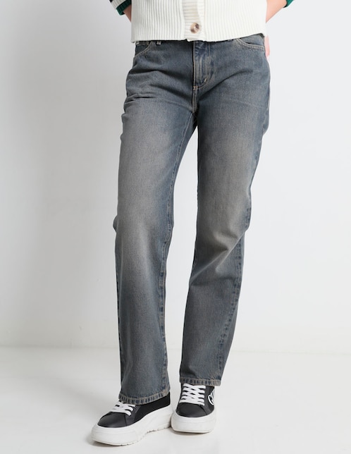 Jeans straight para mujer 1