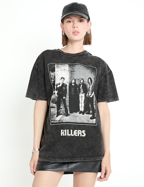 Playera manga corta The Killers cuello redondo para mujer