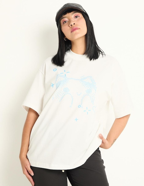 Playera manga corta Ppaayyss cuello redondo para mujer