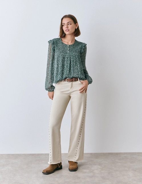 Blusa manga larga para mujer 1