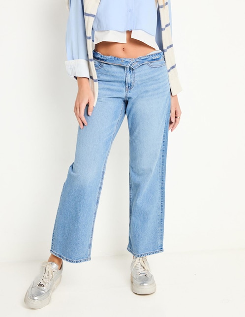 Jeans straight para mujer 1