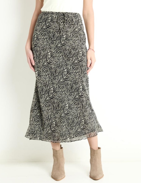 Falda crop a la cintura 1