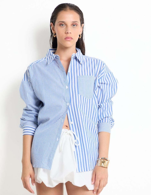 Blusa Coffee Bean manga larga para mujer