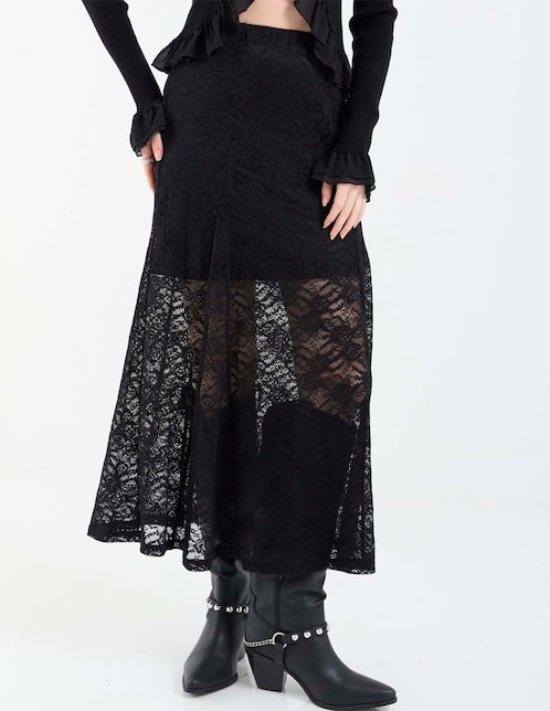 Falda crop a la cintura 1
