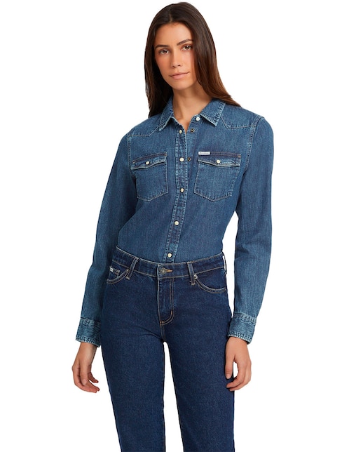 GUESS JEANS Blusa Guess Jeans manga larga para mujer