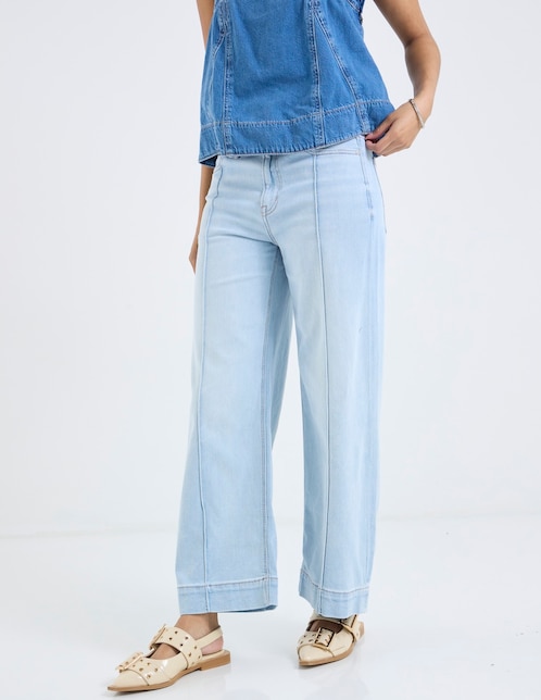 JEANS AMERICAN EAGLE, 8 C, AZUL MEDIO