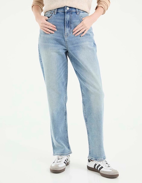 Jeans straight para mujer 1
