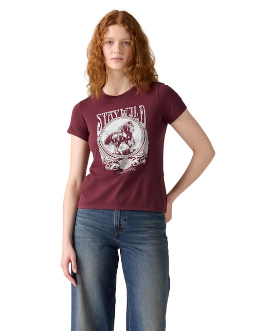 Playera manga corta Levi's cuello redondo para mujer