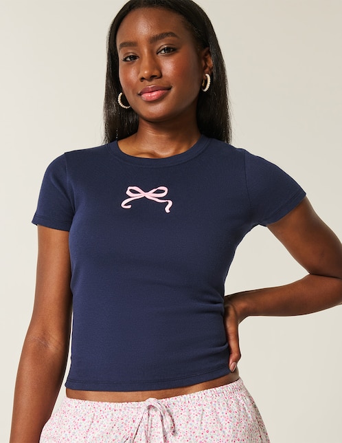 Blusa manga corta para mujer