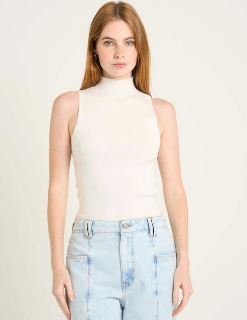 Suéter cuello redondo para mujer 1