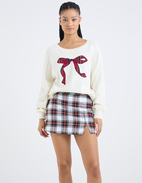Falda mini a la cintura 1