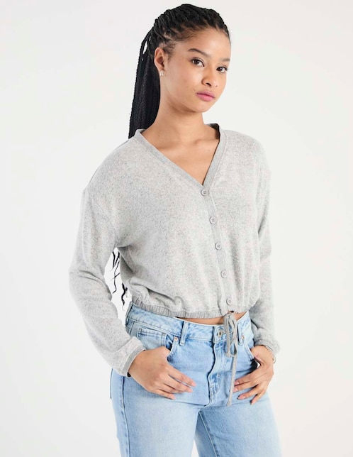 Suéter cuello V para mujer 1