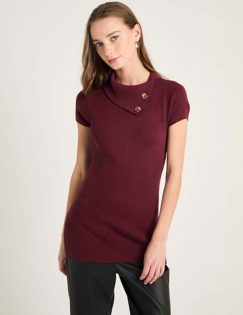 Suéter cuello asimétrico para mujer 1