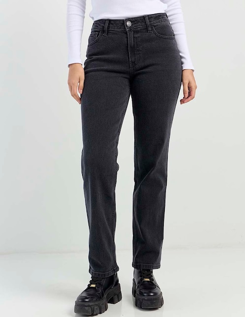 Jeans straight para mujer 1