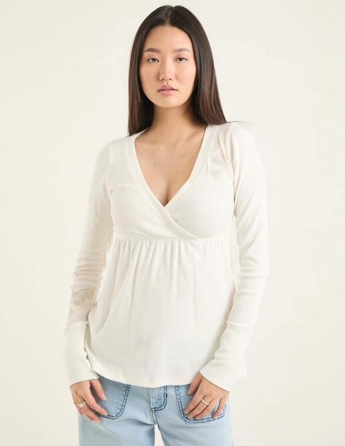 Blusa manga larga para mujer 1