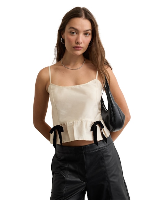 Top American Eagle escote espalda abierta tirante delgado