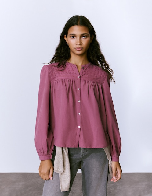 Blusa manga larga para mujer 1