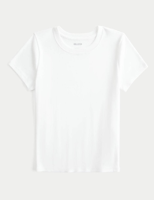 Playera manga corta cuello redondo para mujer 1