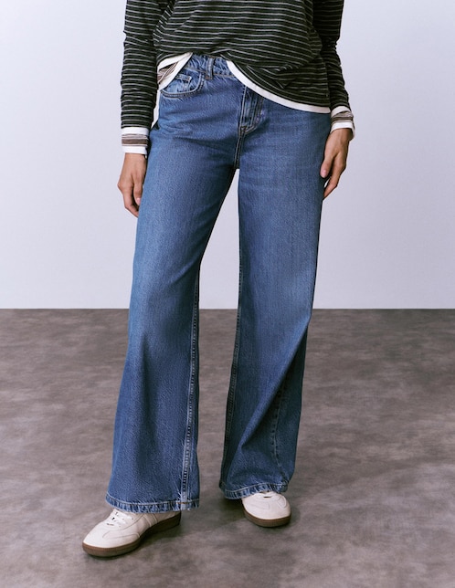 Jeans straight para mujer 1