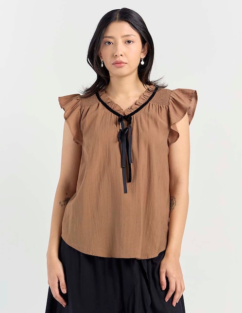 Blusa manga corta para mujer 1