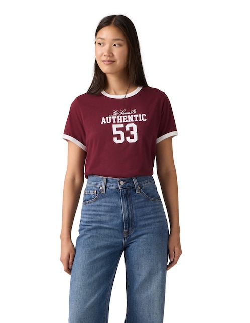 Playera manga corta Levi's cuello redondo para mujer