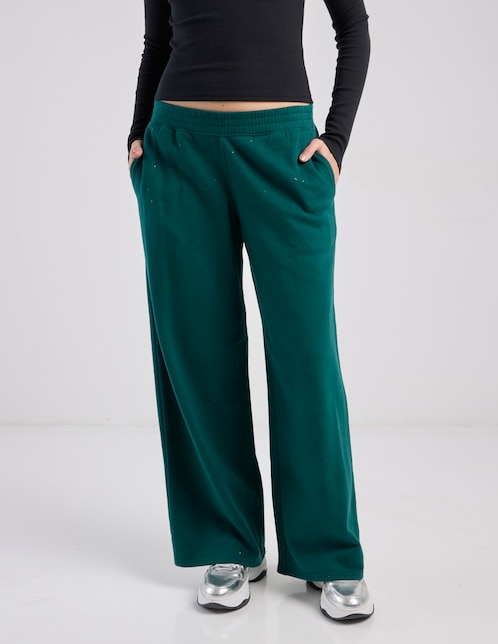 Pants amplio Hollister con elástico para mujer