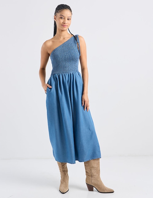 Vestido midi casual para mujer