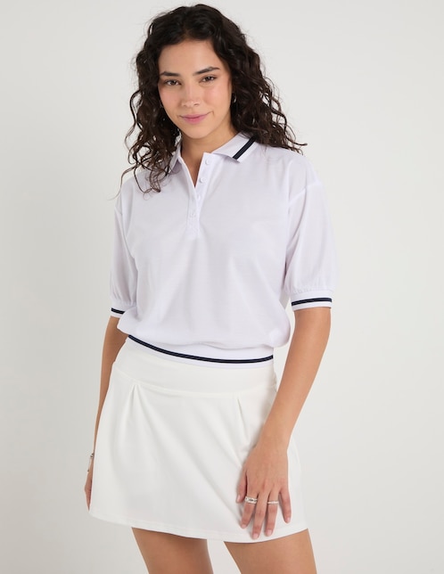 Playera tipo polo para mujer 1