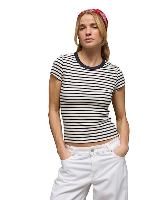 Playera manga corta American Eagle cuello redondo para mujer