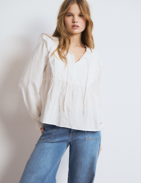 Blusa manga larga para mujer 1