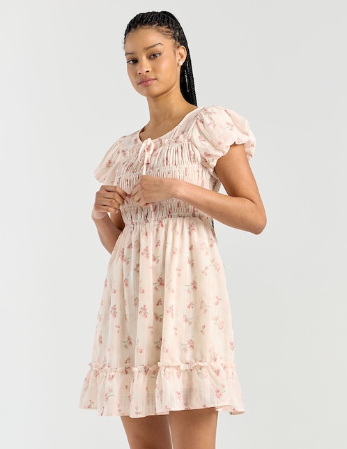 COFFEE BEAN Vestido corto casual Coffee Bean para mujer