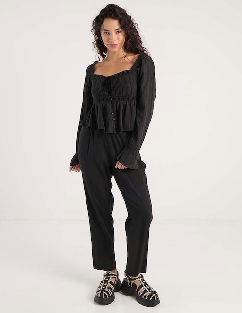 Pantalón jogger relajado para mujer 1