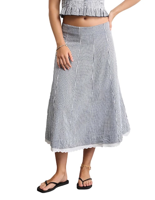 Falda crop a la cadera 1