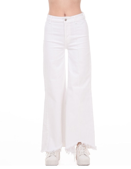 Pantalón acampanado regular para mujer 1