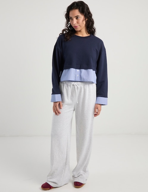 Pants wide leg con jareta para mujer 1